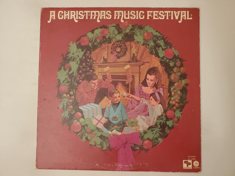 Unknown (various artists, compilation) A Christmas Music Festival vinyl record